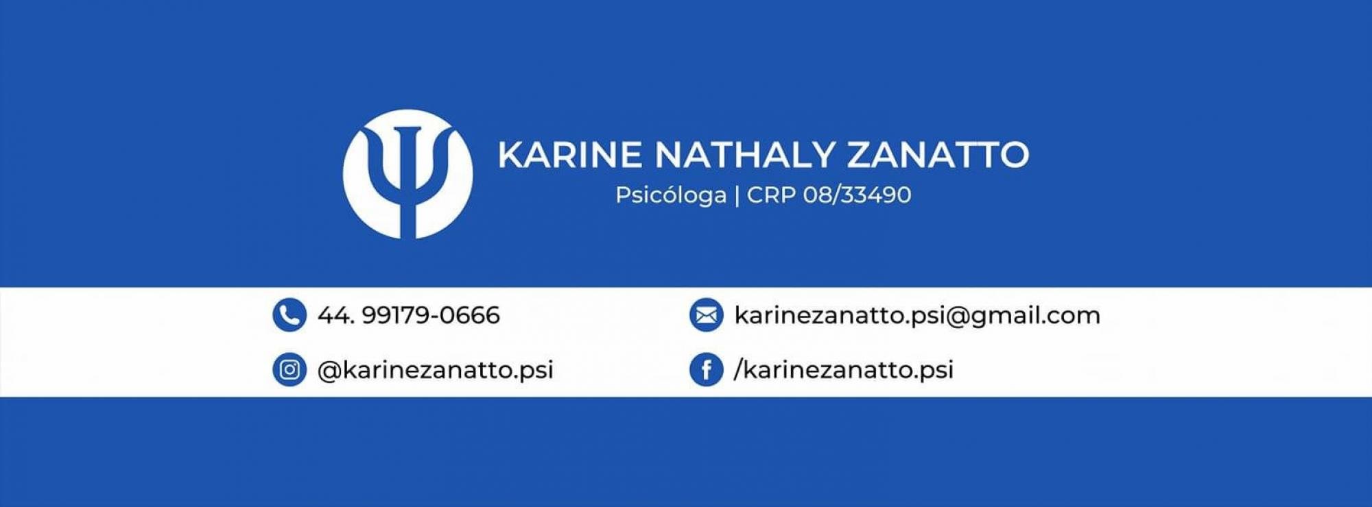 Foto de capa Karine Nathaly Zanatto